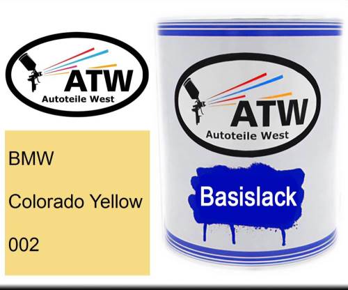 BMW, Colorado Yellow, 002: 1L Lackdose, von ATW Autoteile West.